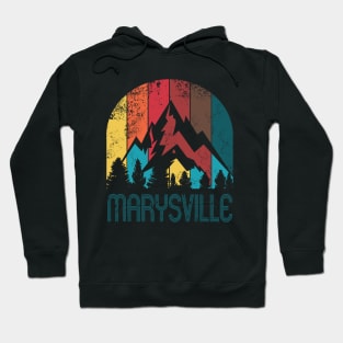 Retro City of Marysville T Shirt for Men Women and Kids Hoodie